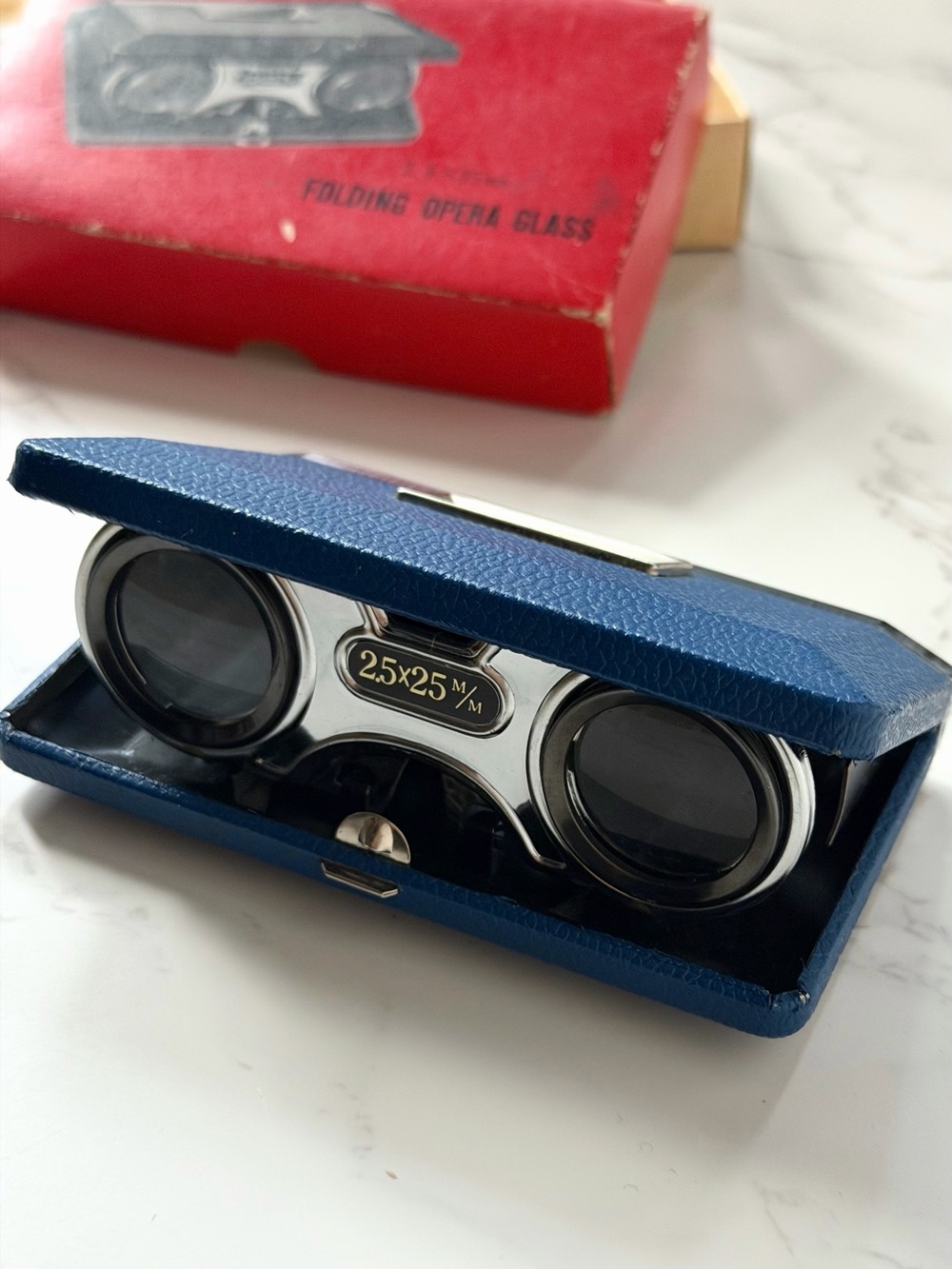 Vintage Folding Opera Glasses | 2.5x2.5mm | Opera Theater Binocular Glasses
